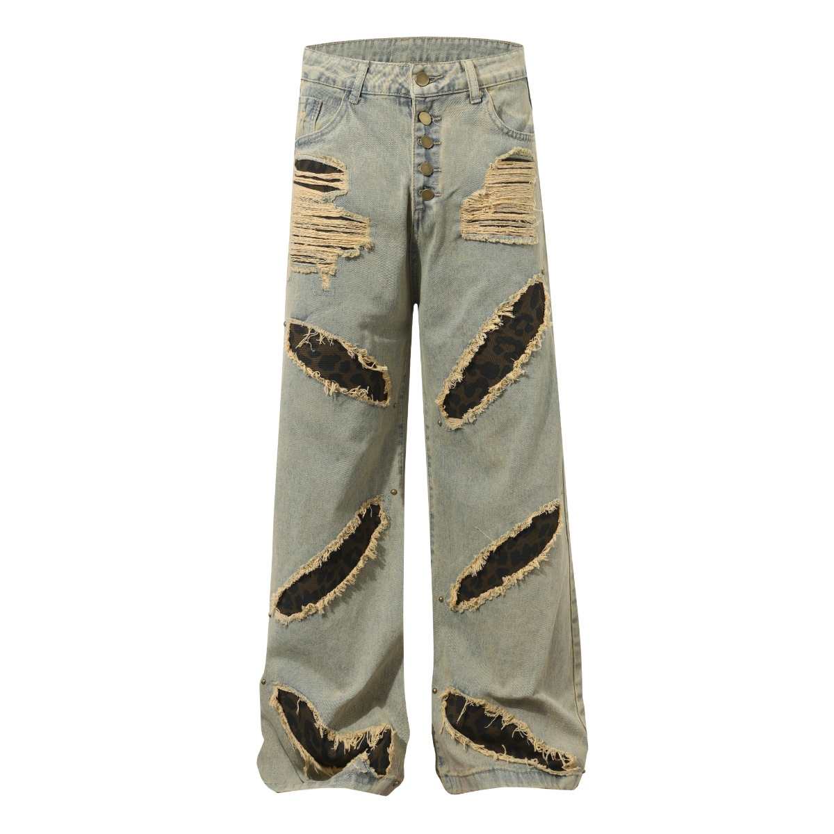 Men'S Fashion Khaki Pants - Jeans Americani alla Moda 18ss, Gamba