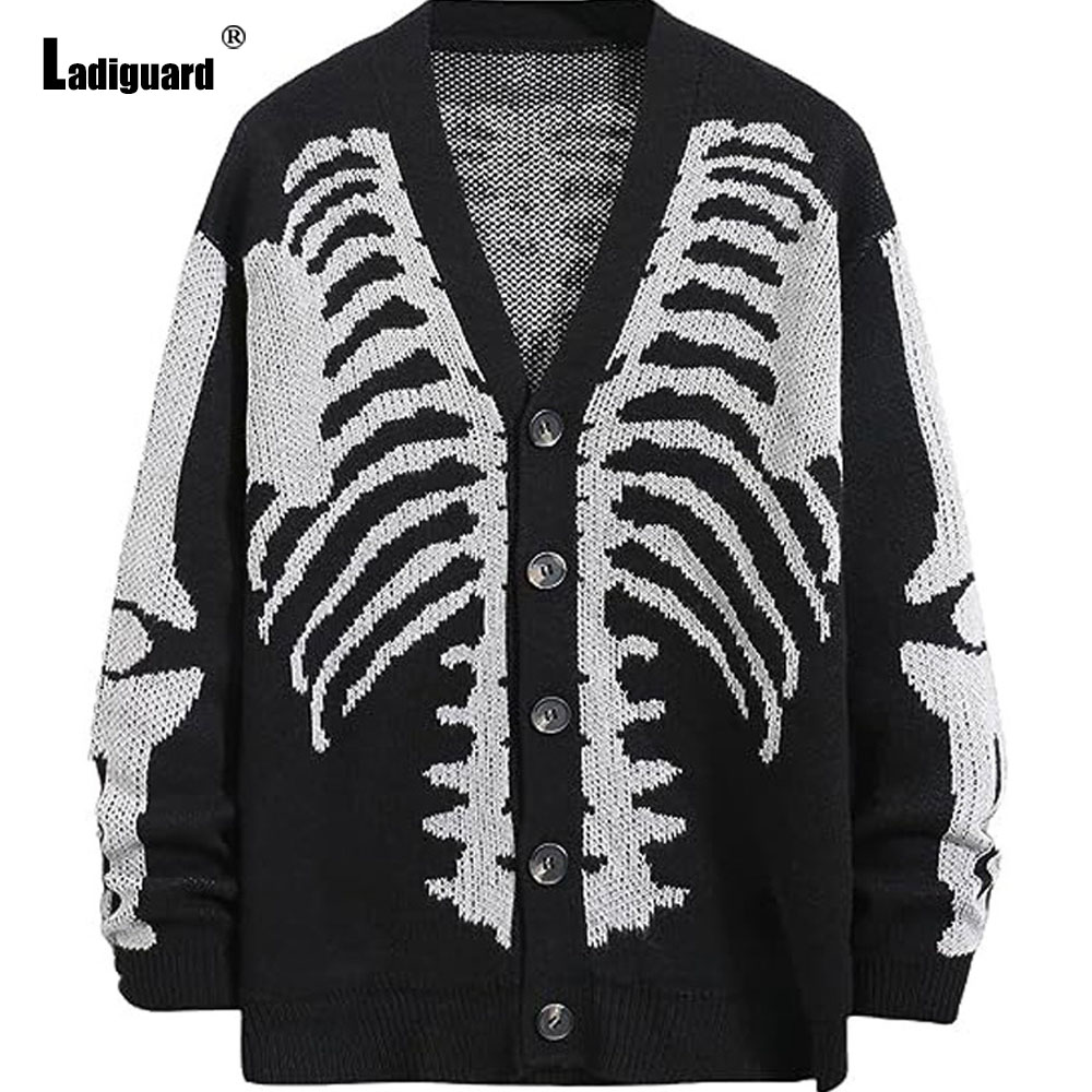 Men'S Fashion V Neck Sweater - Ladiguard Men maglioni lavorati a maglia