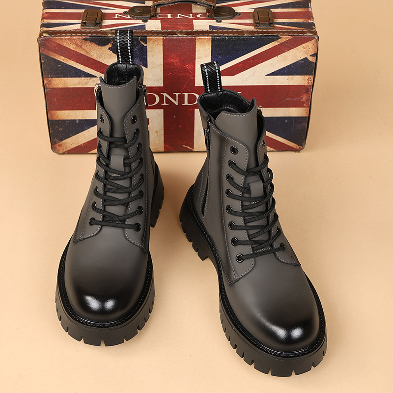 Chelsea Boots Men - Stivali da motociclista casual da uomo,