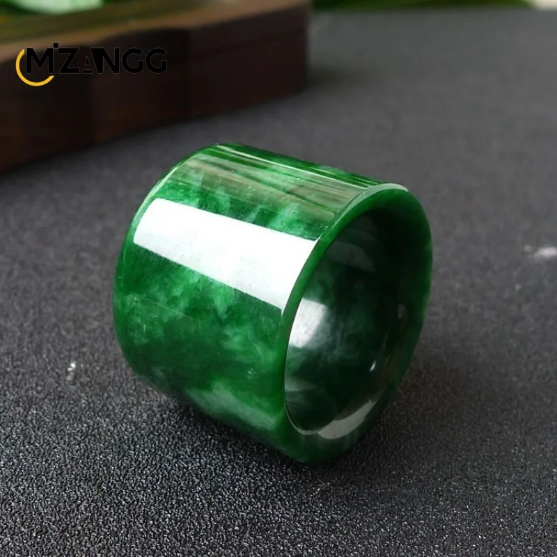 Men'S Fashion Rings - Anello di giadeite del Myanmar naturale