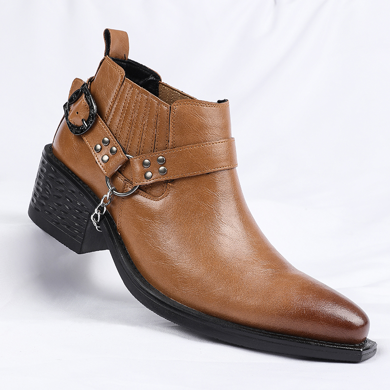 Chelsea Boots Men - Nuovi Stivali in Pelle di Vacchetta