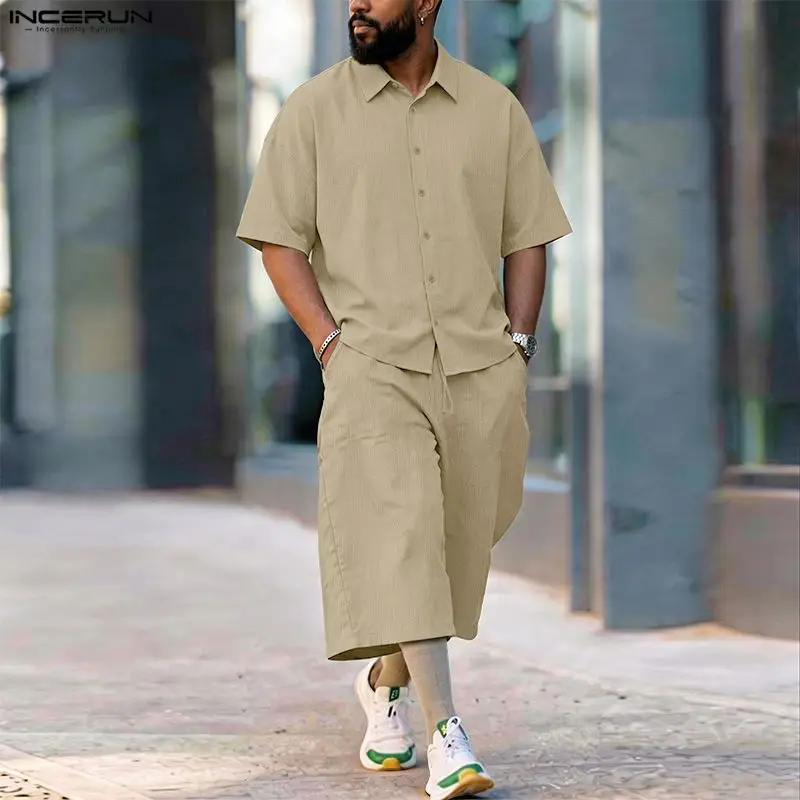 Men'S Fashion 2026 - INCERUN Completi da Uomo: Set Due