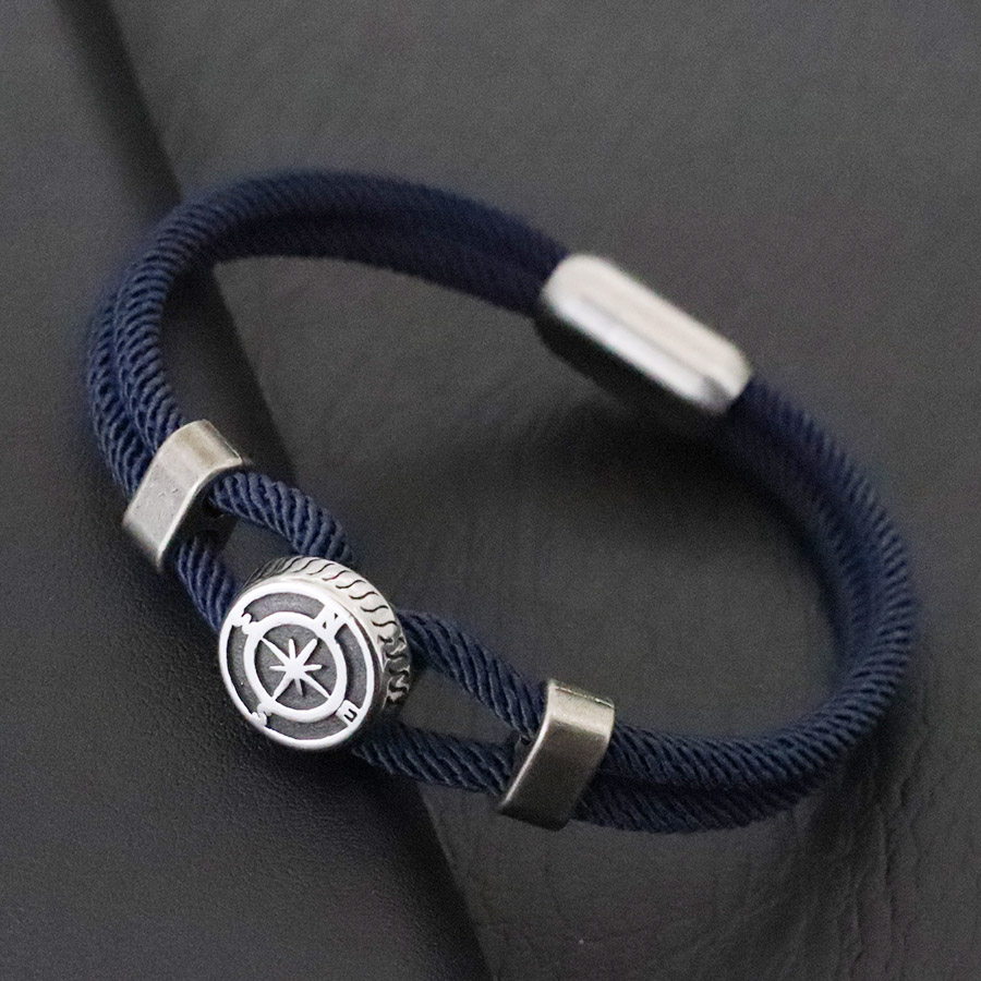 Milan Men'S Fashion - Bracciale bussola nautica stile pirata con