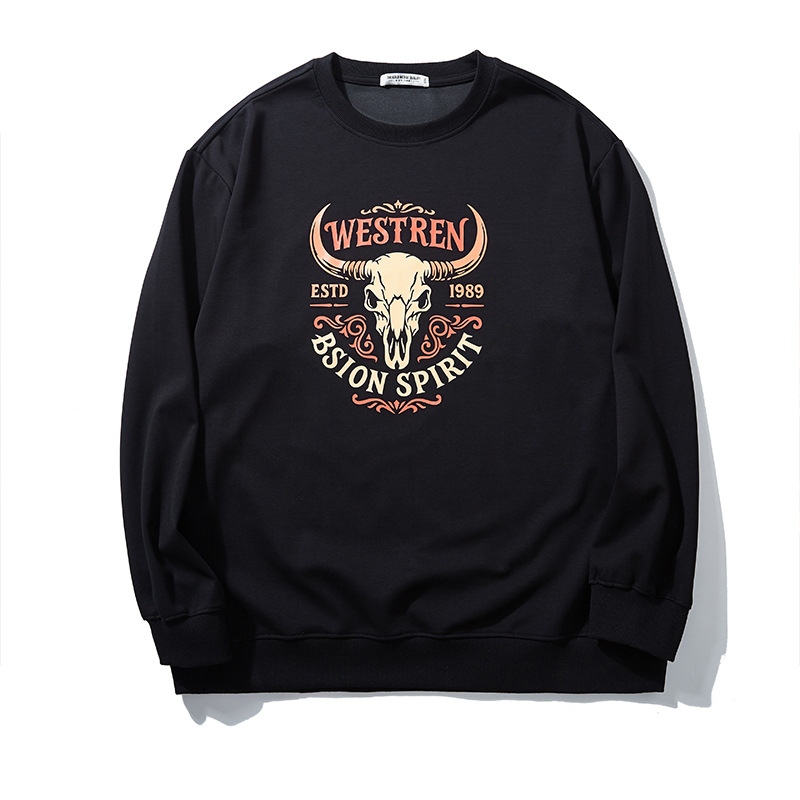 Streetwear Hoodie - Felpa girocollo da uomo con stampa