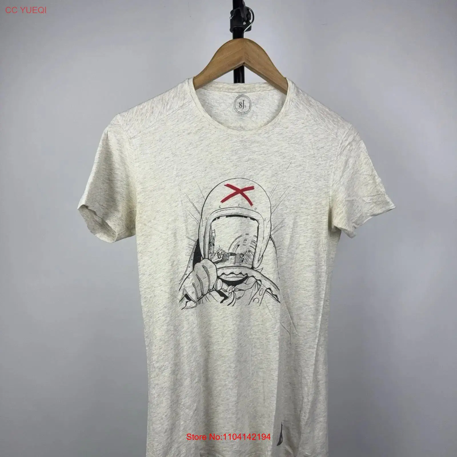 Men'S Fashion X - T-shirt da uomo 8Js x Michel