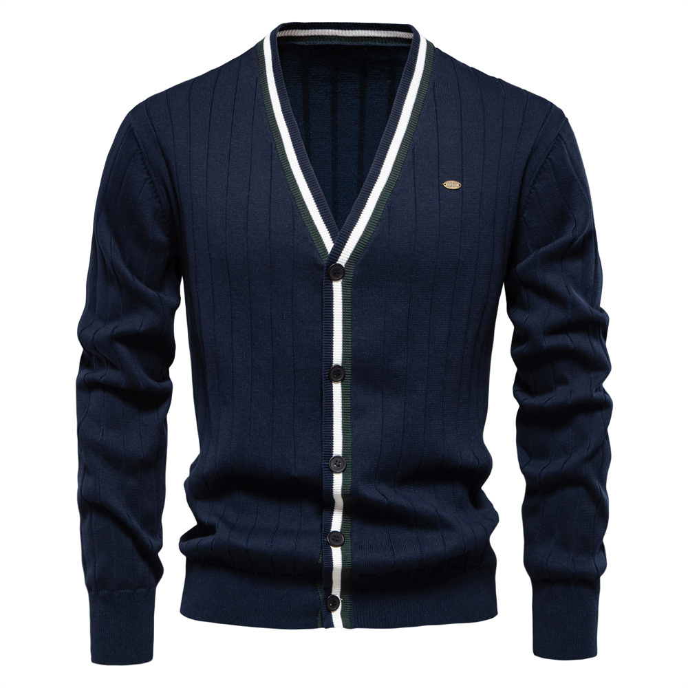 Men'S Fashion V Neck Sweater - Nuova Moda Autunno Inverno 2026: Cardigan