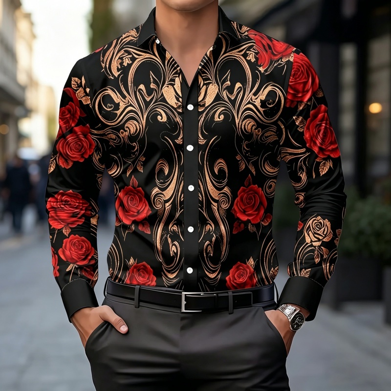 Men'S Fashion 2026 - Nuova Camicia da Uomo 2026: Stampa