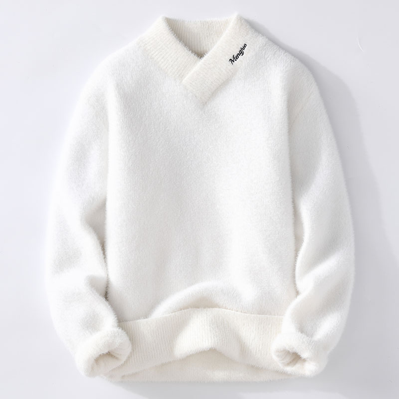 Men'S Fashion V Neck Sweater - Maglioni da uomo invernali in stile