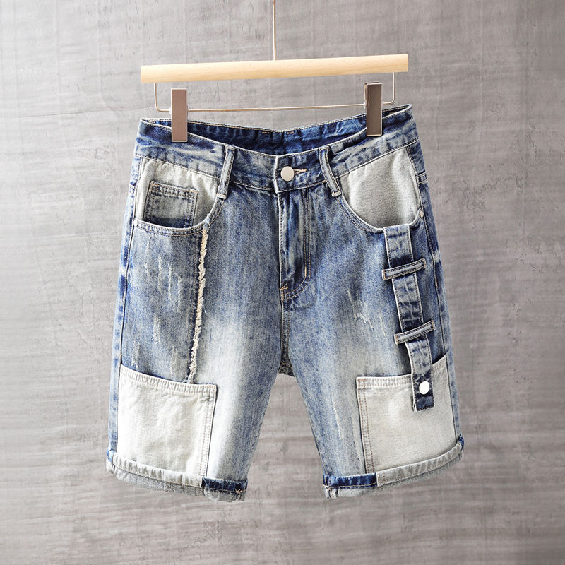 Men'S Fashion Loose Pants - Pantaloni jeans corti da uomo con