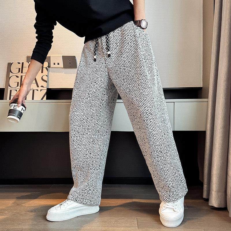 Mens Fashion Dark Grey Pants - Pantaloni Casual da Uomo 2026, Stile