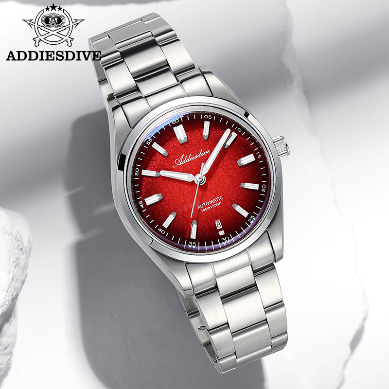 Mens Fashion Bracelet - ADDIESDIVE Orologio per regalo 39mm Meccanico