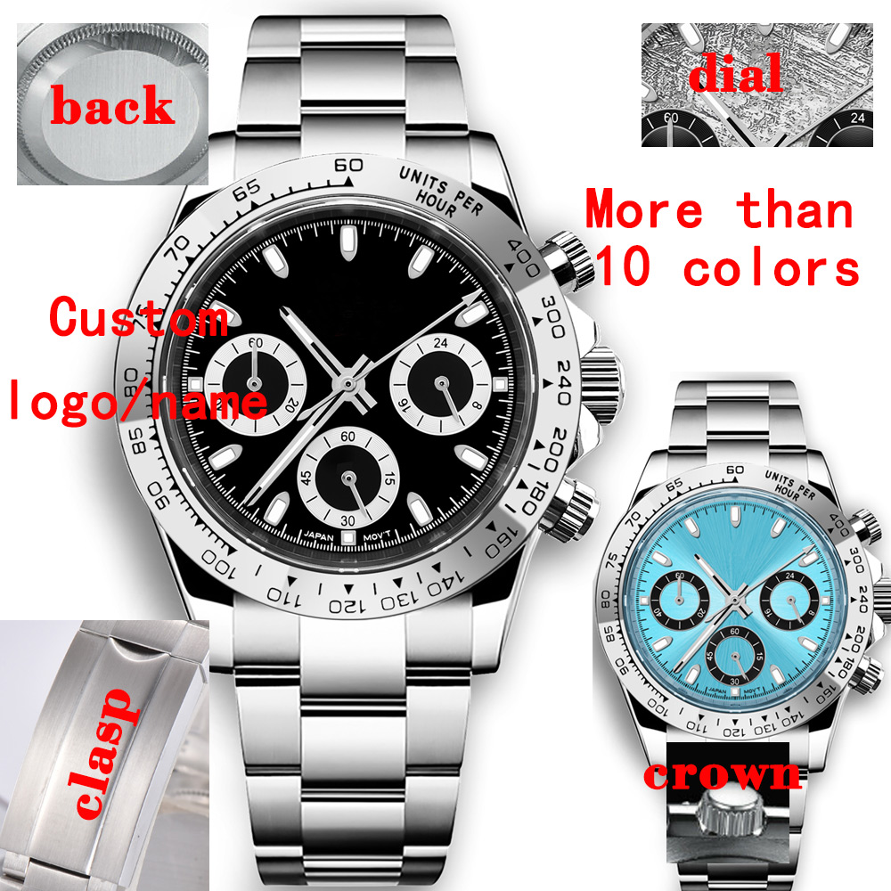 Mens Fashion Bracelet - Orologio personalizzato da 39 mm al