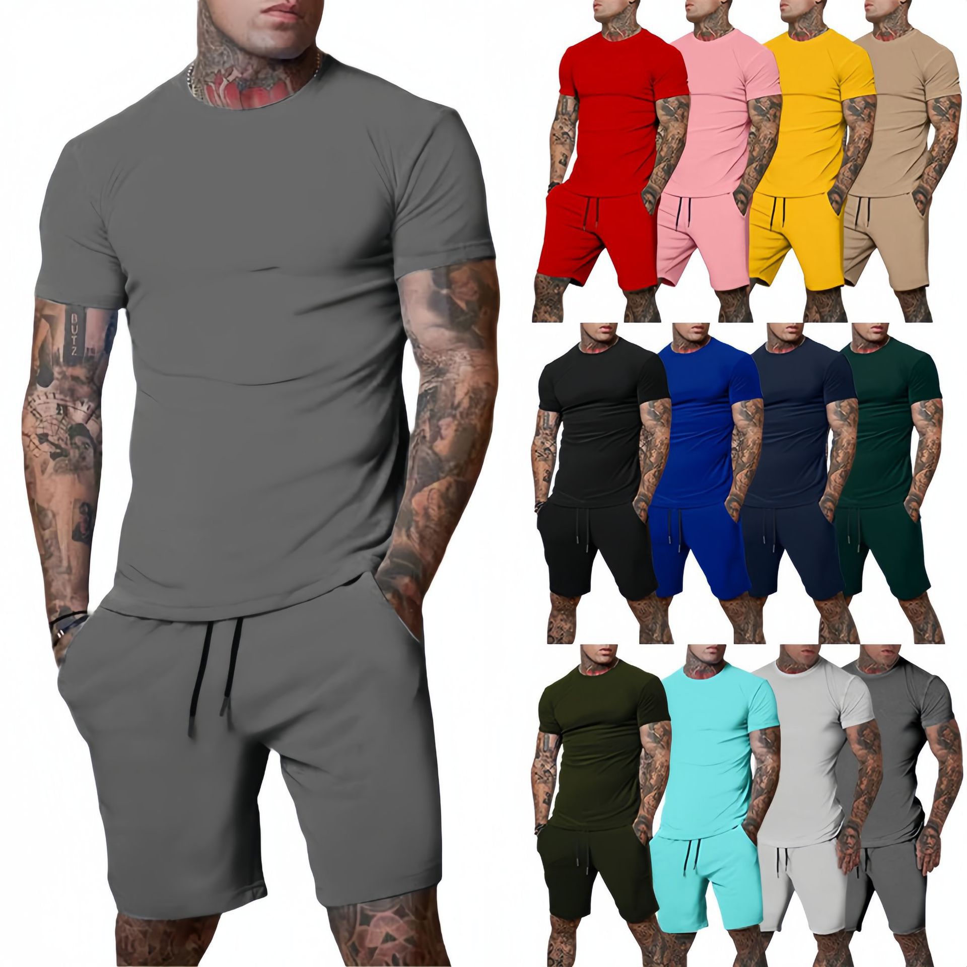 Queer Men'S Fashion - Completo Sportivo Estivo alla Moda e