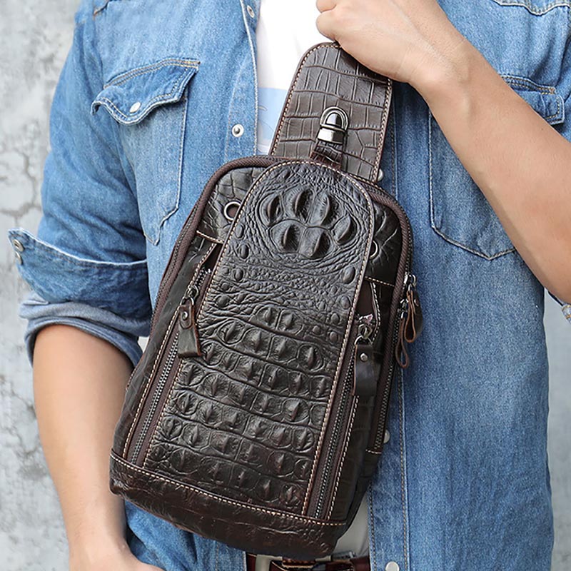 Fashion Harness Men - Borsa a tracolla da uomo in