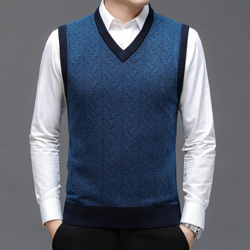 Men'S Fashion V Neck Sweater - Maglione BROWON da Uomo, Collezione Autunno