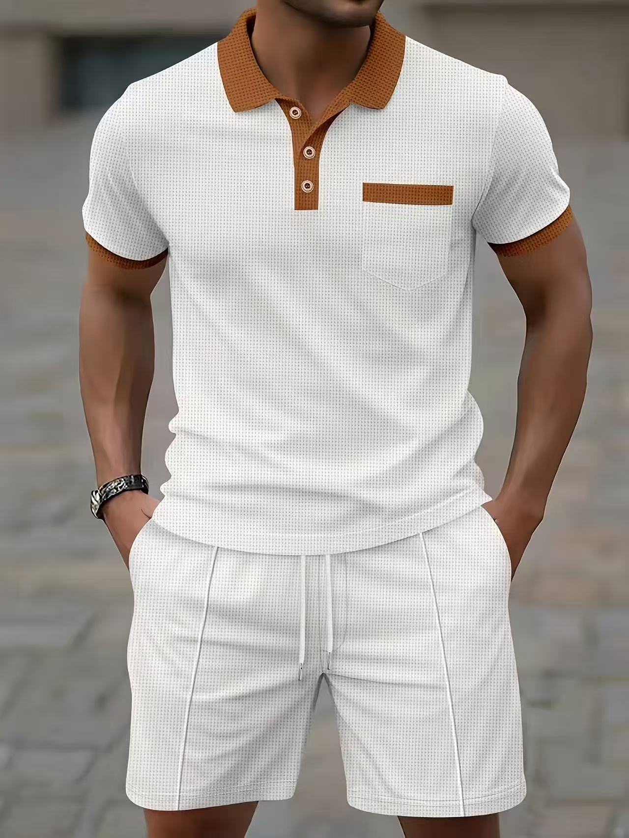 Men'S Fashion Polo Shirt - Completo set estivo da uomo: T-shirt