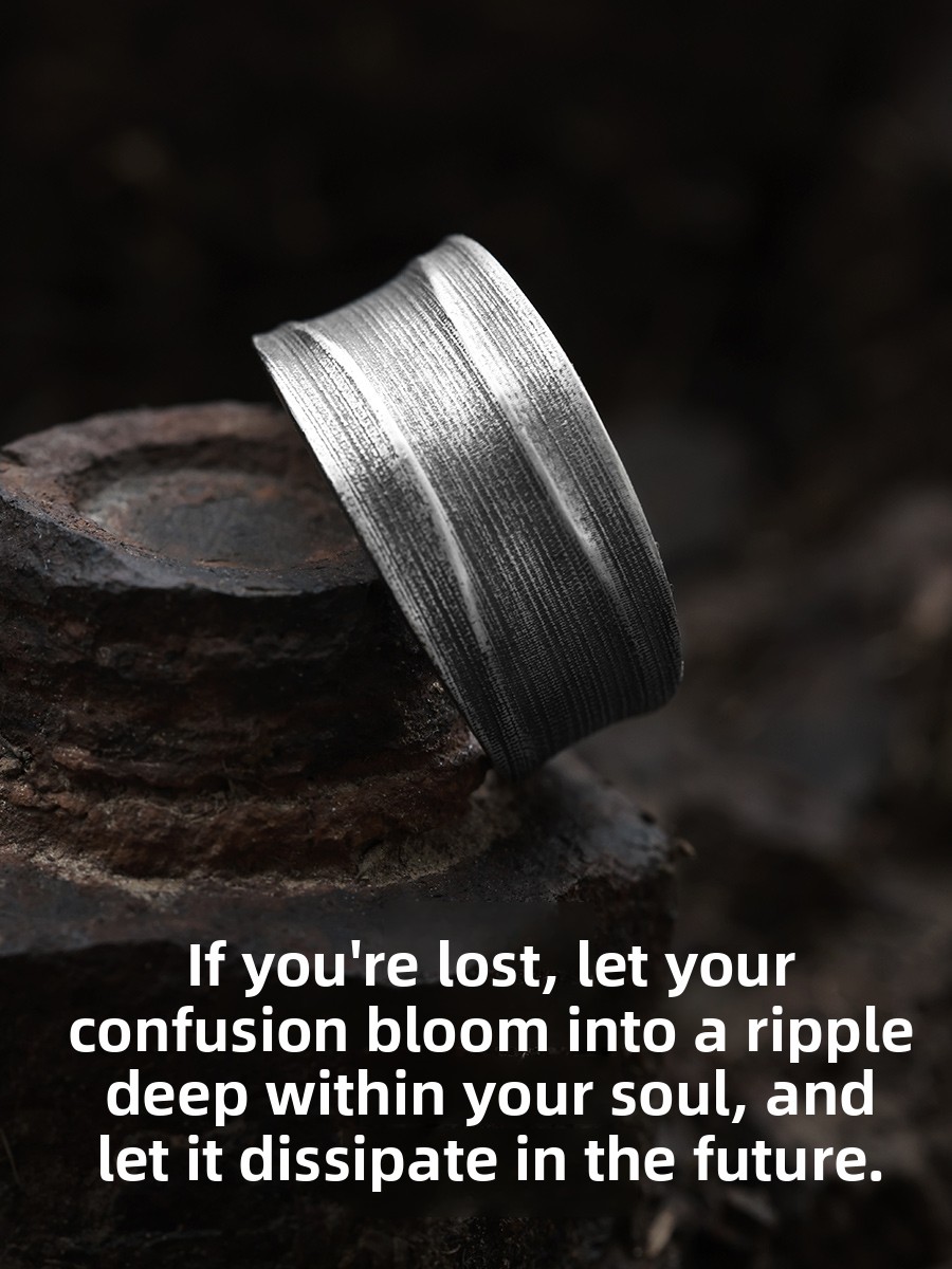 Men'S Fashion Rings - Anello Largo Originale Yinsu per Uomo