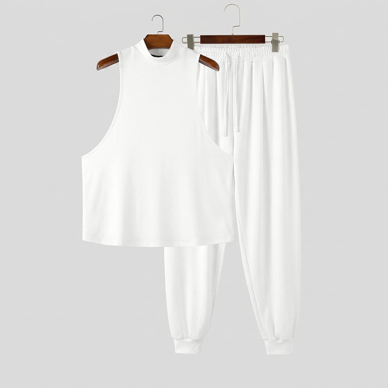 Track Suit Men - INCERUN Set da Uomo: Maglia a