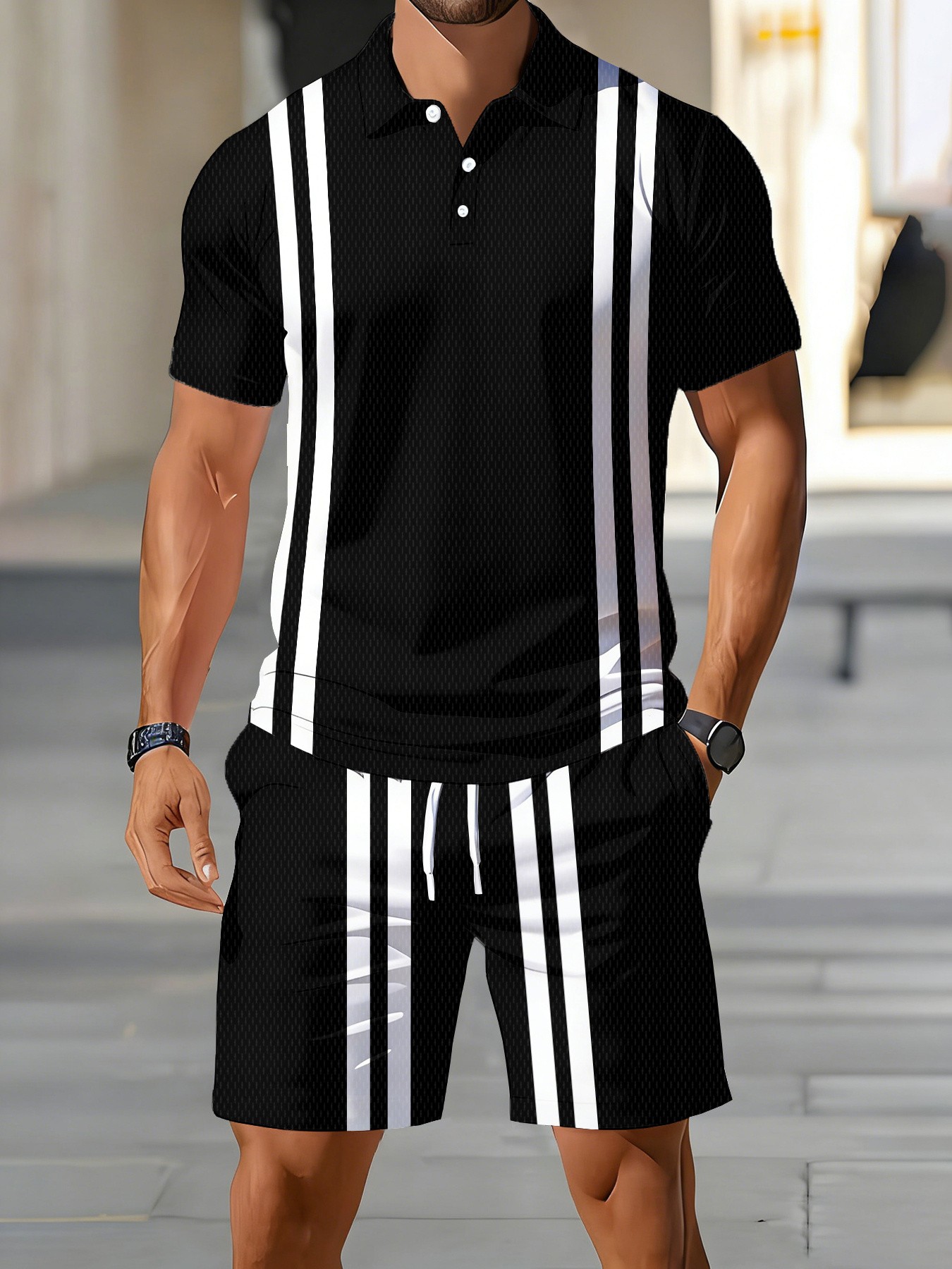 Men'S Fashion Polo Shirt - Completo Set Polo Estivo 2026 da