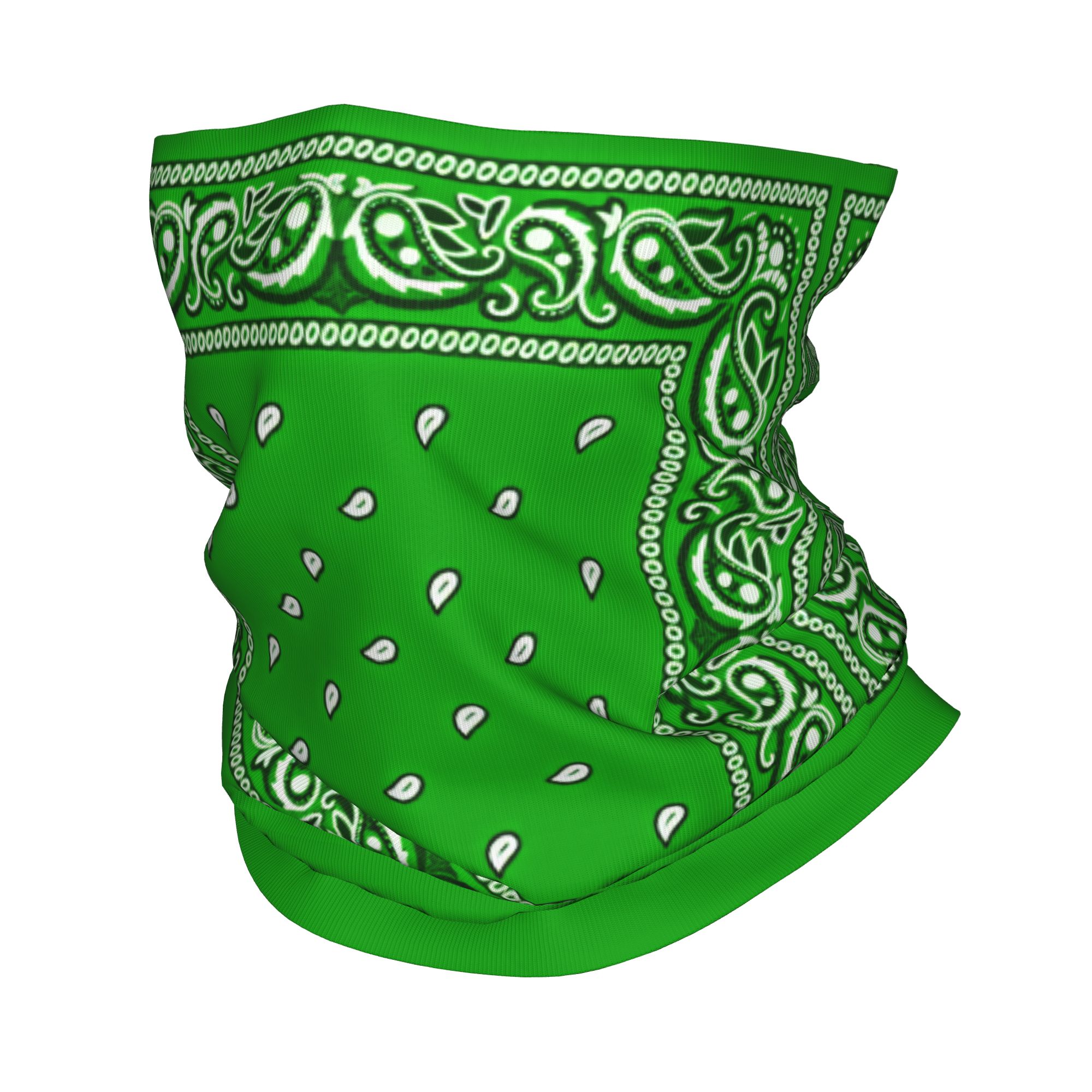 Men'S Fashion Rings - Bandana Verde, Maschera Traspirante per Ciclismo,