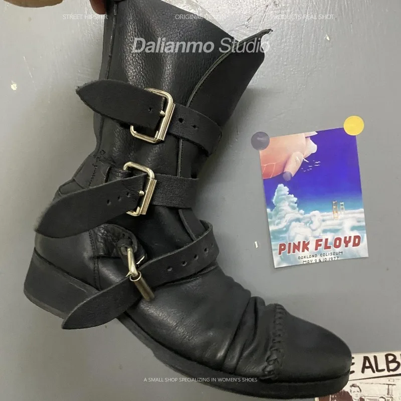Stivali da moto in vera pelle  - Men Fashion Vintage recensione e prezzo