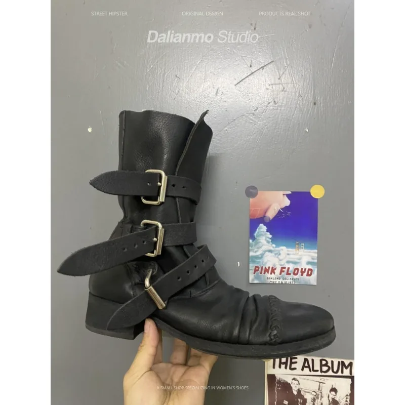 Stivali da moto in vera pelle  - Men Fashion Vintage recensione e prezzo