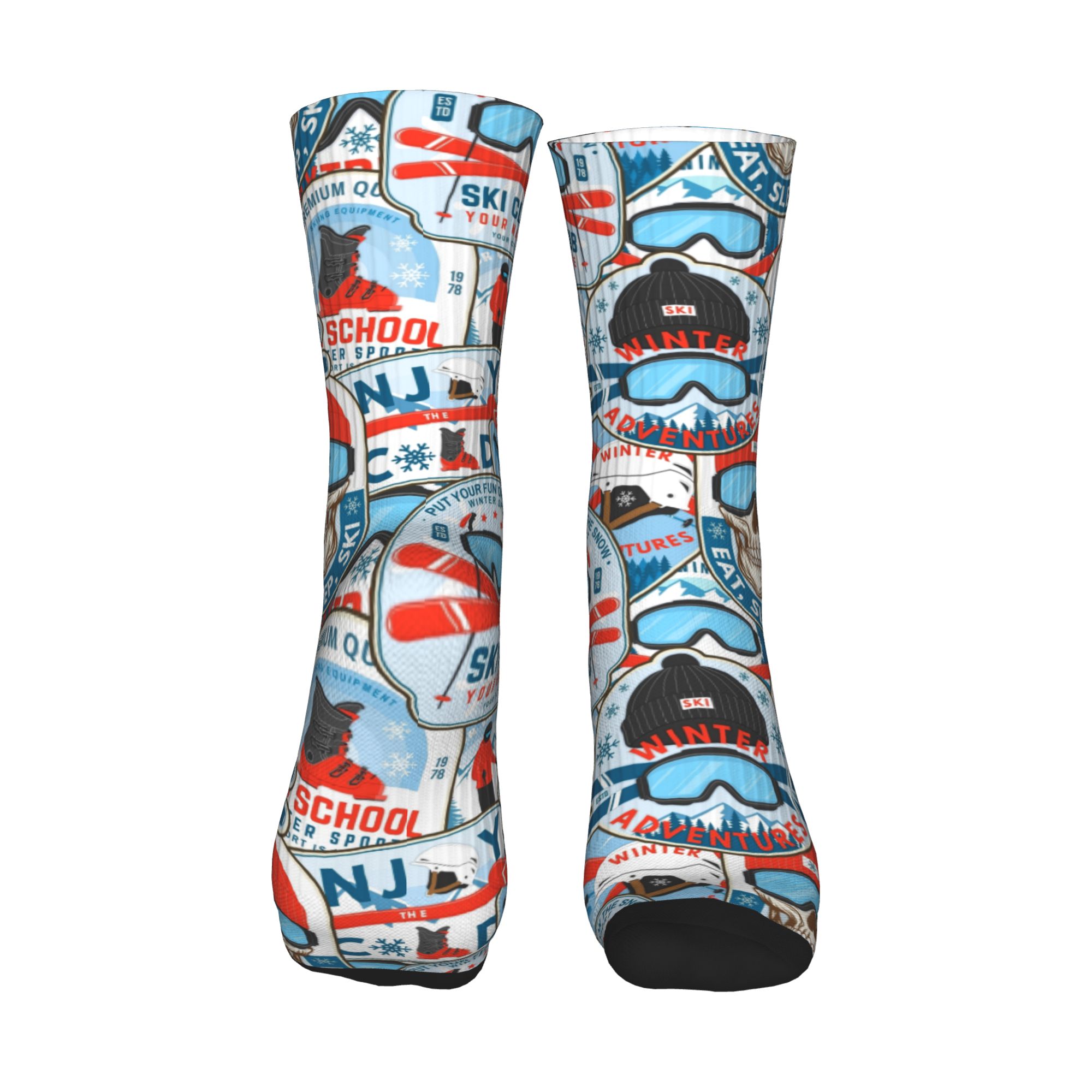 Calzini vintage rosso blu Ski  - Men Fashion Vintage recensione e prezzo