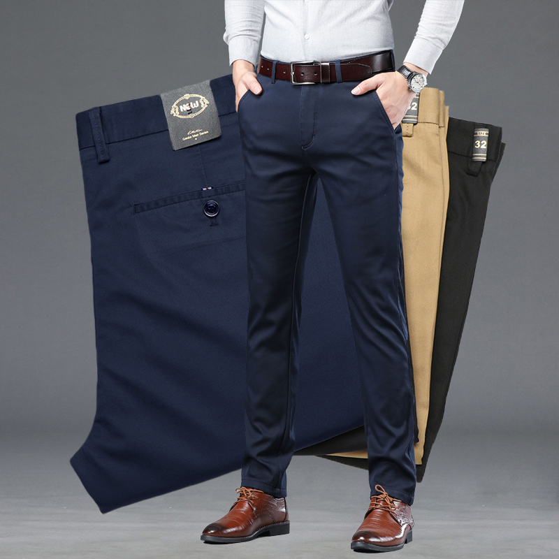 Pantaloni da abito slim da uom - Men'S Fashion Khaki Pants recensione e prezzo