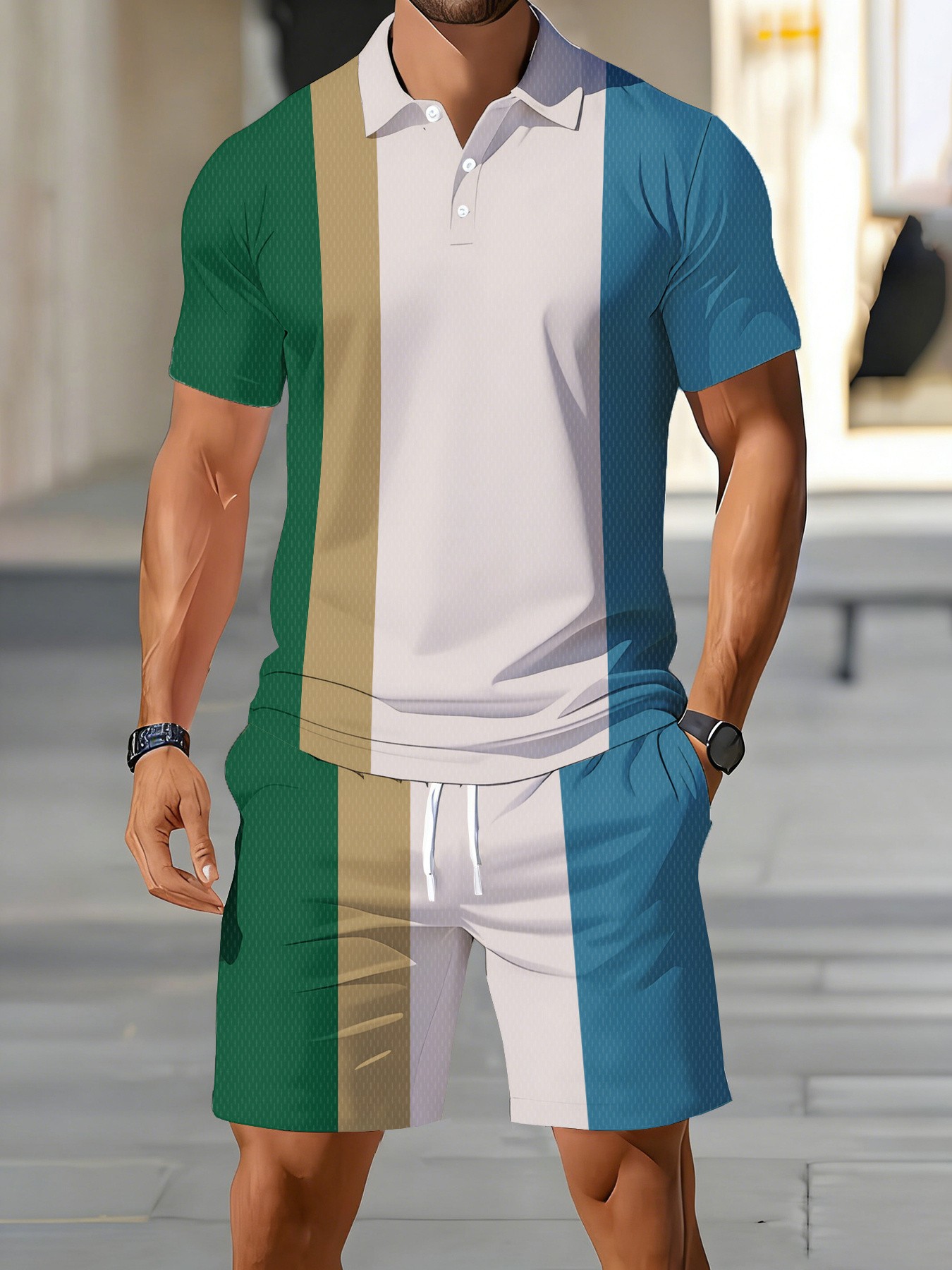 Completo Set Polo Uomo Estivo  - Men'S Fashion Polo Shirt recensione e prezzo