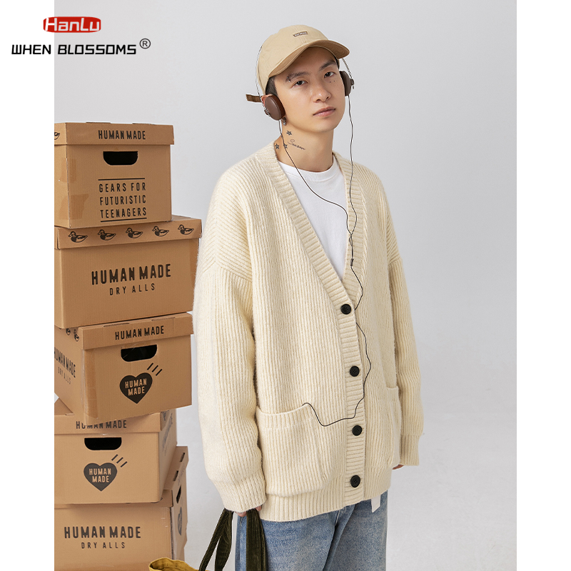 Moda coreana Streetwear Cardig - Men'S Fashion V Neck Sweater recensione e prezzo