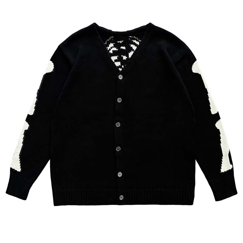 Kapital Vintage Hirata Bone Sk - Men'S Fashion V Neck Sweater recensione e prezzo