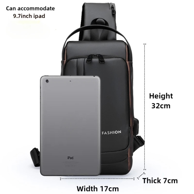Borsa a tracolla antifurto da  - Fashion Harness Men recensione e prezzo