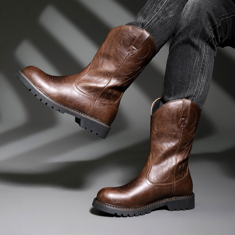 Stivali da cowboy da uomo di m - Men Fashion Vintage recensione e prezzo
