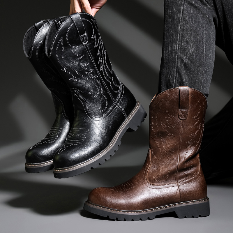 Stivali da cowboy da uomo di m - Men Fashion Vintage recensione e prezzo