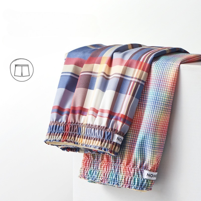 Pantaloncini a Quadri con Moti - Men'S Fashion Loose Pants recensione e prezzo