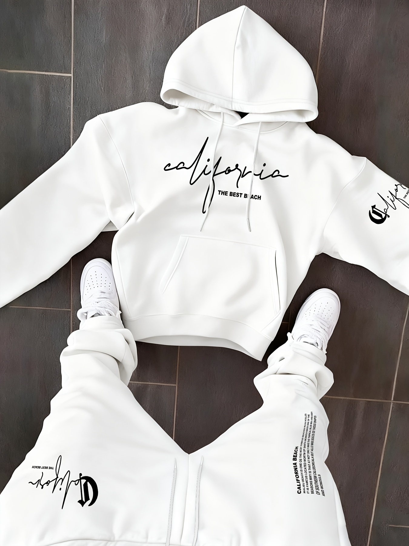Completi da uomo a due pezzi,  - Streetwear Hoodie recensione e prezzo