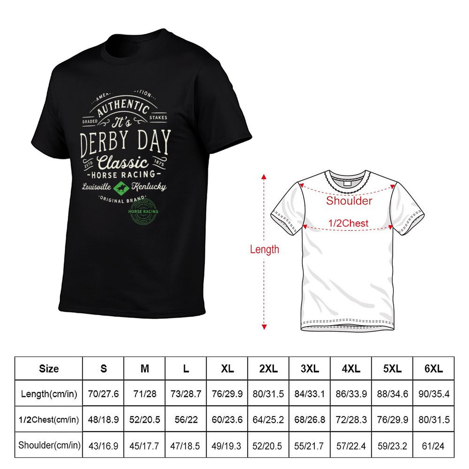 Kentucky Derby Kentucky (1) T- - Men'S Fashion Kentucky Derby recensione e prezzo