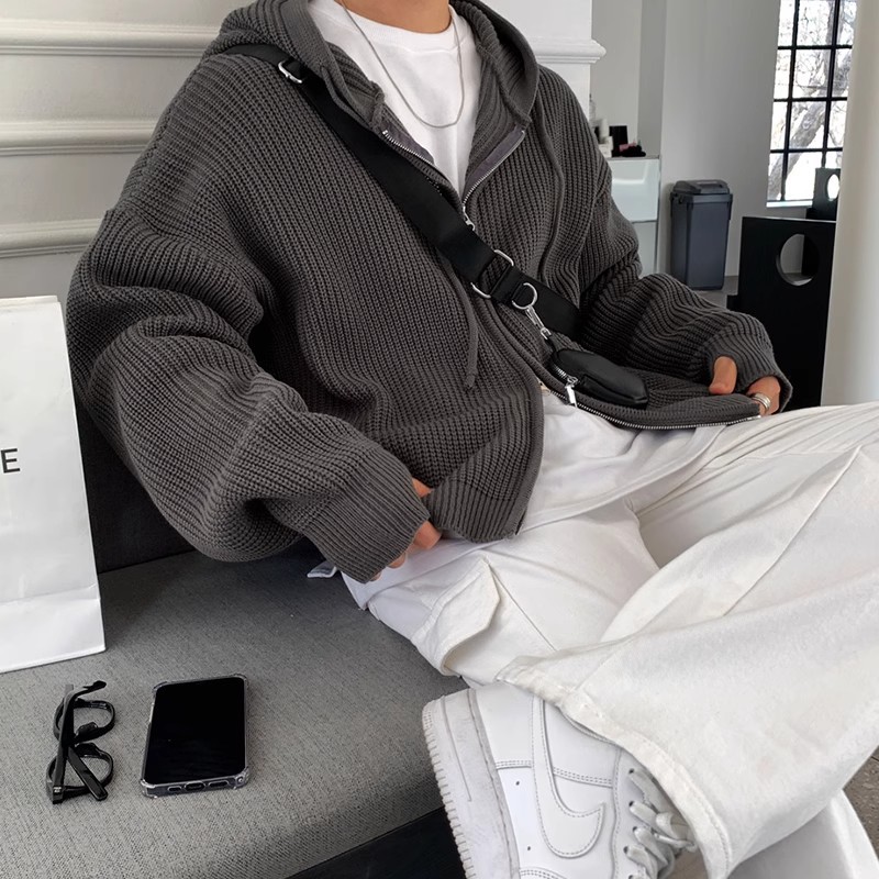 Nuova Moda Coreana: Cardigan d - Men'S Fashion V Neck Sweater recensione e prezzo